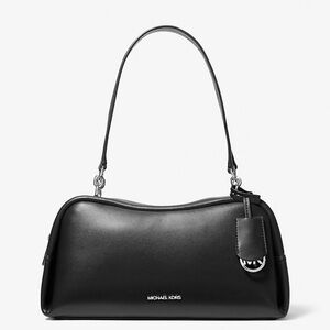 Michael Kors Cecily Medium Shoulder Handbag Black Purse Messenger NEW